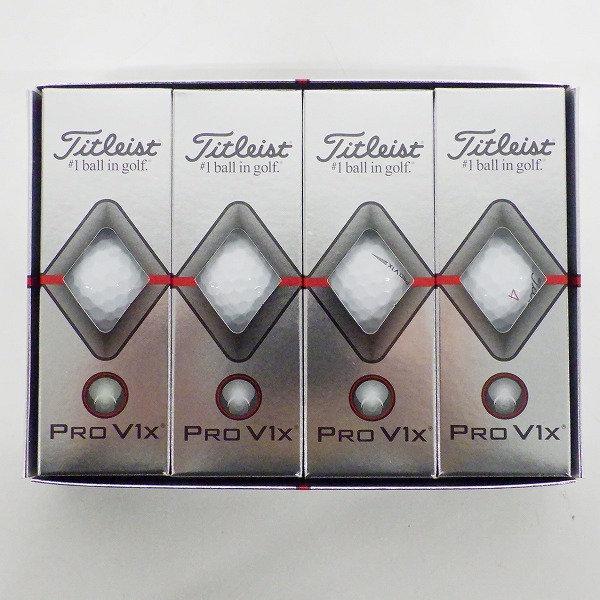 実際に弊社で買取させて頂いた【未使用】Titleist/タイトリスト PRO V1x ゴルフボール ホワイト 1ダース