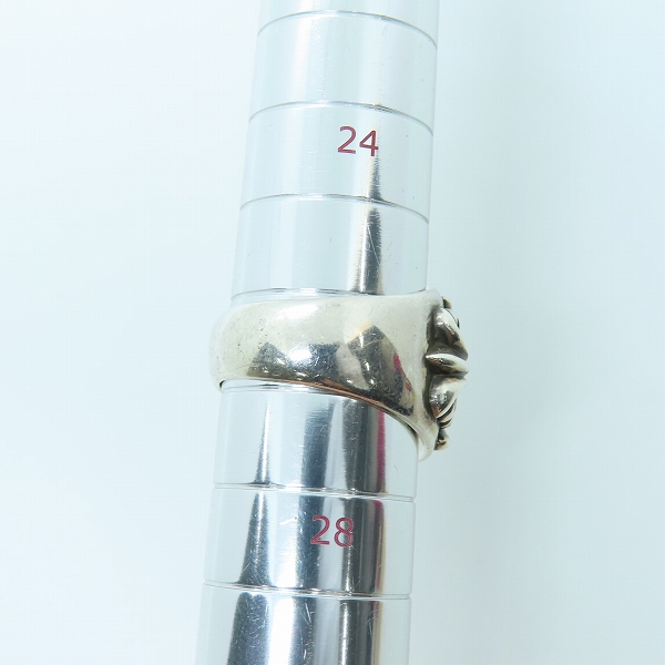 実際に弊社で買取させて頂いた【レシート付】CHROME HEARTS/クロムハーツ キーパーリング 指輪/26.5号の画像 7枚目