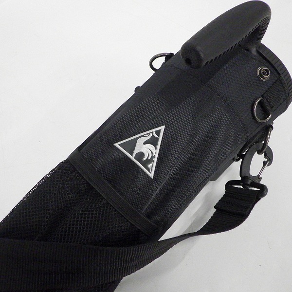 実際に弊社で買取させて頂いたle coq sportif/ルコックスポルティフ ゴルフ QQBNJA30 フード付き スタンド式 2分割クラブケース ブラックの画像 4枚目