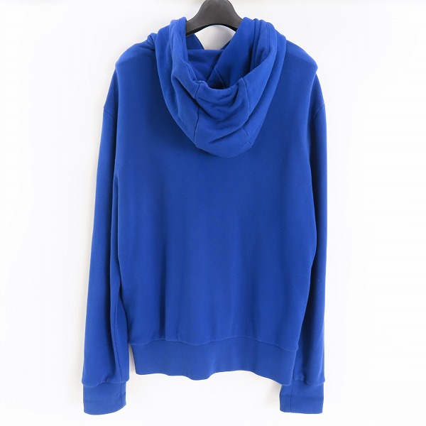 実際に弊社で買取させて頂いた【JPタグ】MONCLER/モンクレール 19SS MAGLIA シリコンロゴ スウェット プルオーバー パーカー ブルー/Mの画像 1枚目