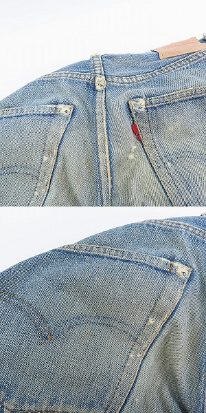 実際に弊社で買取させて頂いたLEVI'S/リーバイス 501 ヴィンテージ 刻印6 ボタンフライ デニムパンツ/32×31の画像 9枚目