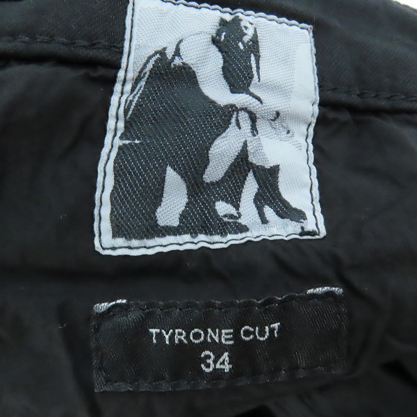 実際に弊社で買取させて頂いたRick Owens DRKSHDW/リックオウエンス ダークシャドウ 23SS TYRONE CUT ダメージ加工デニムパンツ DU01C6364-SLH/34の画像 2枚目