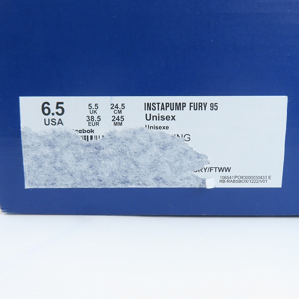 実際に弊社で買取させて頂いたReebok/リーボック INSTAPUMP FURY 95 インスタポンプフューリー/100008356/24.5の画像 9枚目