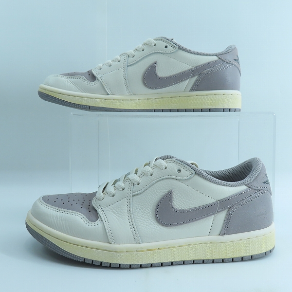 実際に弊社で買取させて頂いたNIKE/ナイキ AIR JORDAN 1 RETRO LOW OG/エアジョーダン1 レトロ ロー アトモスフィアグレー CZ0790-101/25の画像 3枚目