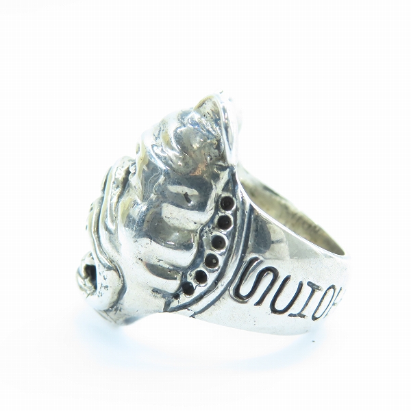 実際に弊社で買取させて頂いたSchott/ショット NYC ブルドッグ リング/19-20号の画像 2枚目