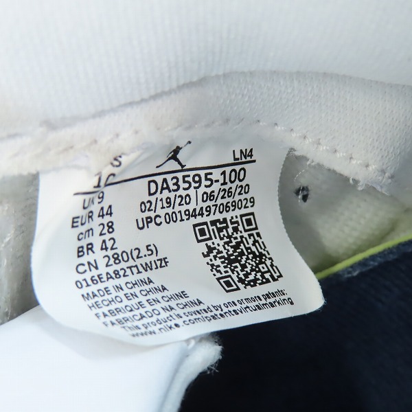 実際に弊社で買取させて頂いたFRAGMENT DESIGN×NIKE/フラグメントデザイン×ナイキ AIR JORDAN 3 エアジョーダン3 DA3595-100/28の画像 5枚目