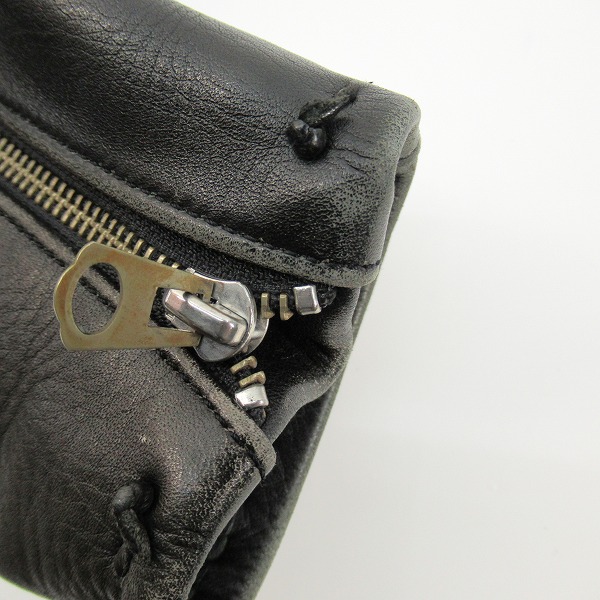 実際に弊社で買取させて頂いたRED MOON/レッドムーン NUMBER ONE LEATHER/ナンバーワンレザー フード ライダース ジャケット /36の画像 6枚目