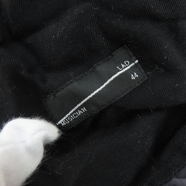 実際に弊社で買取させて頂いたLAD MUSICIAN/ラッドミュージシャン 2TUCK WIDE ANKLE PANTS/2タック ワイド アンクル パンツ 2320-507/44の画像 3枚目