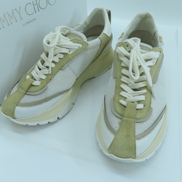 実際に弊社で買取させて頂いたJIMMY CHOO/ジミーチュウ RAINE/M AHS 191/スニーカー/シューズ/42.5