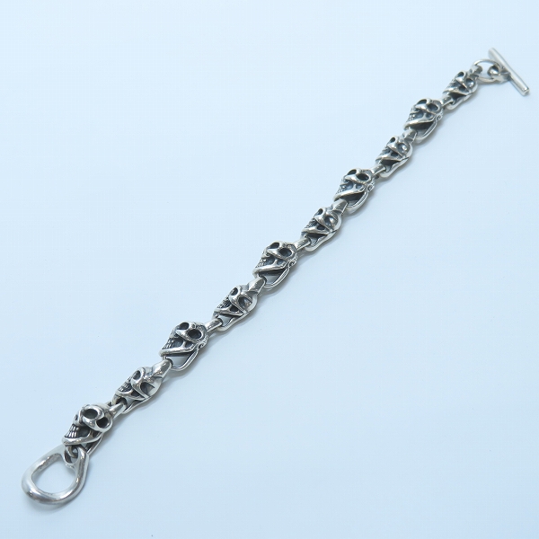 実際に弊社で買取させて頂いたBWL/BILL WALL LEATHER/ビルウォールレザー Small Good Luck Skull Bracelet/スモールグッドラックスカルブレスレットの画像 9枚目
