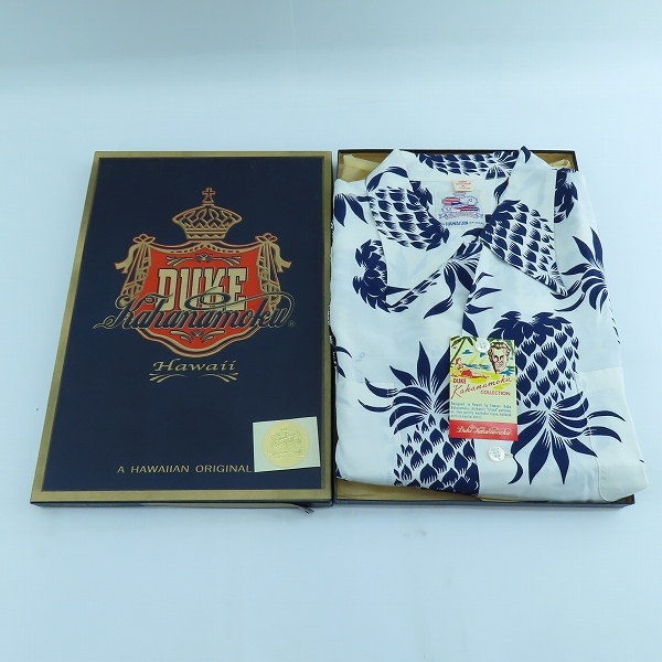 実際に弊社で買取させて頂いたDuke Kahanamoku/デューク カハナモク SPECIAL EDITTION DUKE'S PINEAPPLE 半袖アロハシャツ DK36201/XLの画像 7枚目