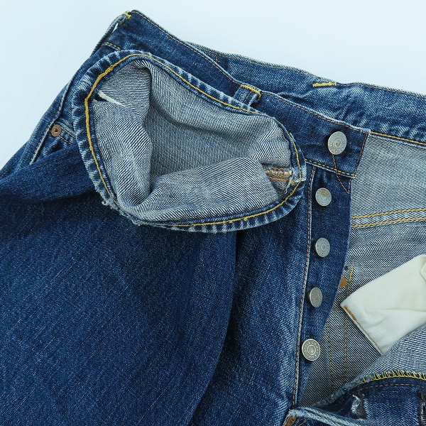 実際に弊社で買取させて頂いたEVISU/エヴィス NO.1 SPECIAL Lot2001 刺繍カモメ デニムパンツ/34×35の画像 2枚目