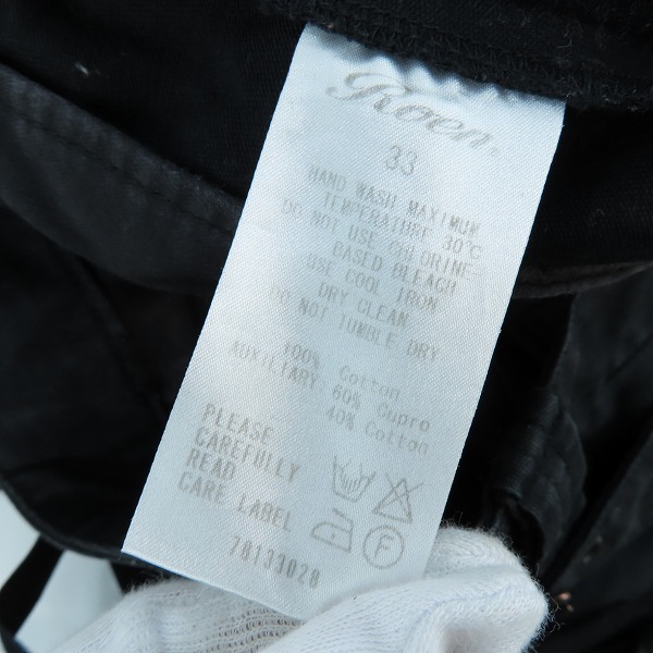 実際に弊社で買取させて頂いたRoen/ロエン 裾 ジップアップ カーゴパンツ 33の画像 4枚目