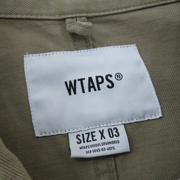 実際に弊社で買取させて頂いたWTAPS/ダブルタップス 19SS BUDS LS 01 SHIRT SAND 長袖シャツ 191BRDT-SHM02/03の画像 2枚目