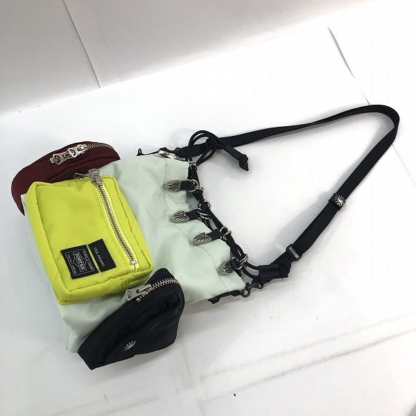 実際に弊社で買取させて頂いたTOGA×PORTER/トーガ×ポーター 23SS STRING BAG ショルダー バッグ ライトブルー/TC31-AG504の画像 6枚目