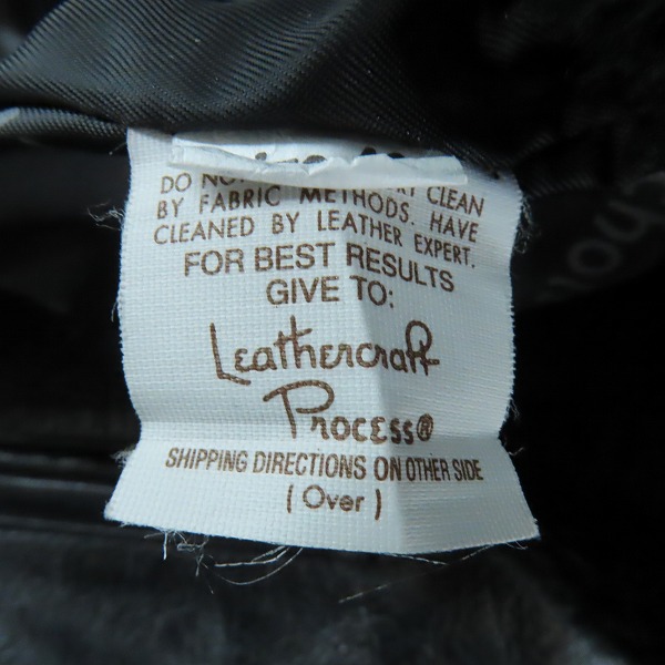 実際に弊社で買取させて頂いたSCHOTT/ショット ボアライナー シングルレザーライダースジャケット /40の画像 3枚目