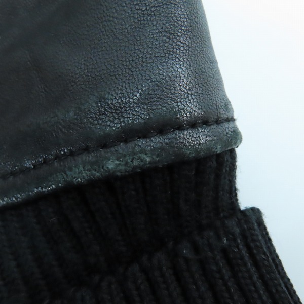 実際に弊社で買取させて頂いたHYSTERIC GLAMOUR/ヒステリックグラマー ワッペン付 袖レザースタジャン 0214AB03/Mの画像 7枚目