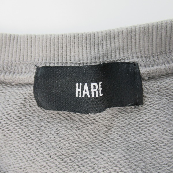 実際に弊社で買取させて頂いたHARE/ハレ クルーネックスウェット HA020865SZ/Fの画像 2枚目