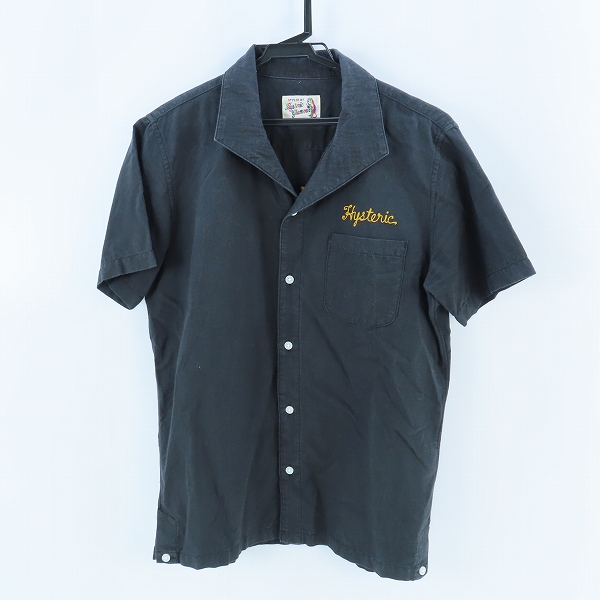 実際に弊社で買取させて頂いたHYSTERIC GLAMOUR/ヒステリックグラマー MEMBERS ONLY プリント 刺繍 ボーリング シャツ 0241AH11/M