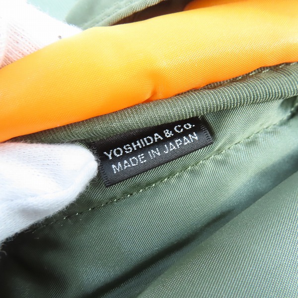 実際に弊社で買取させて頂いた【未使用】PORTER/ポーター TANKER WAIST BAG (L) タンカー ウエストバッグ L セージグリーン/622-76628の画像 5枚目