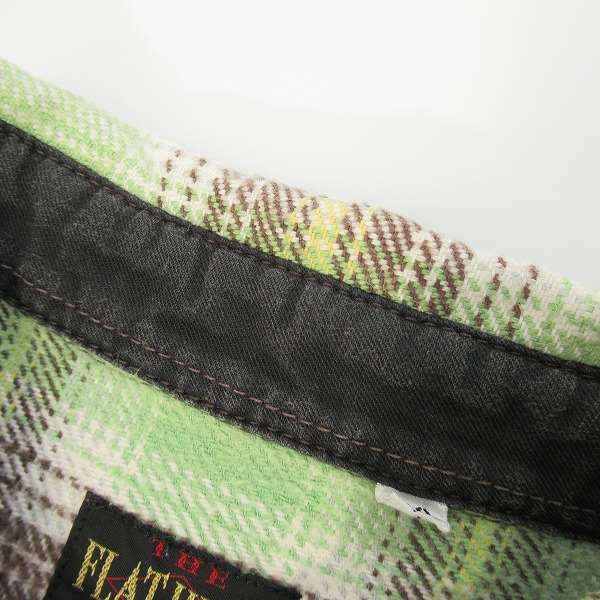 実際に弊社で買取させて頂いたTHE FLAT HEAD/ザフラットヘッド チェック フランネルシャツ 40の画像 7枚目