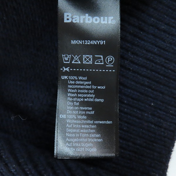 実際に弊社で買取させて頂いたBarbour/バブアー クルーネック ニットセーター MKN1324NY91/XLの画像 3枚目