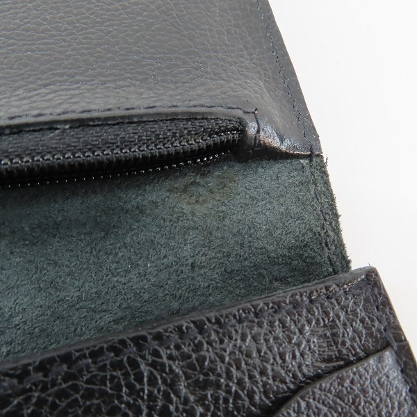 実際に弊社で買取させて頂いたIL BISONTE/イルビゾンテ STANDARD COLLECTION/スタンダードコレクション 二つ折り ロングウォレット/長財布 の画像 7枚目
