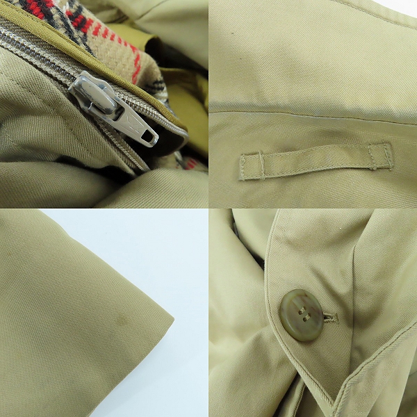 実際に弊社で買取させて頂いたBurberrys/バーバリーズ トレンチコート 裏地ノバチェック インナー付き WR055-931-51の画像 7枚目