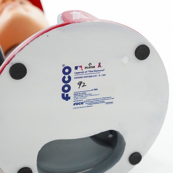 実際に弊社で買取させて頂いたFOCO/フォコ BIG HEADS ロサンゼルス・エンゼルス ＃17 大谷翔平 打者 ボブルヘッド フィギュア 首振り 回転の画像 3枚目