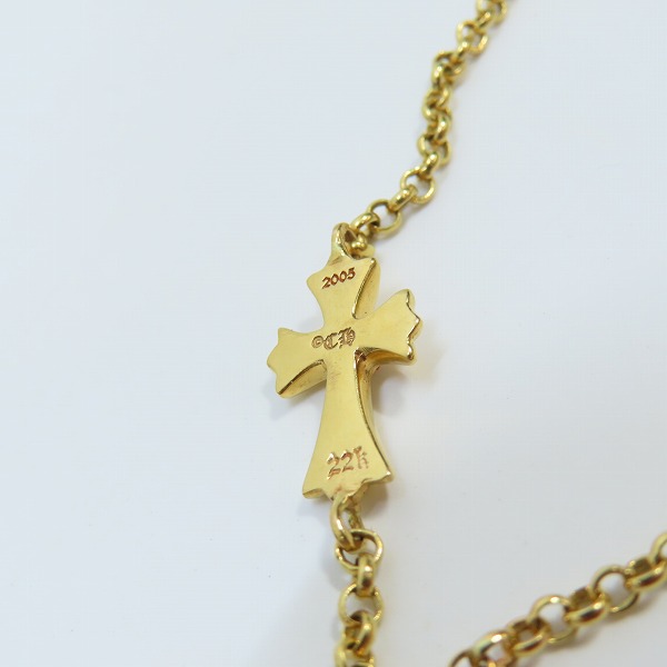 実際に弊社で買取させて頂いた【インボイス付き】CHROME HEARTS/クロムハーツ 22K CHAIN BABY FAT 7.5/チェーン ベイビーファット 7.5 5.3Gの画像 6枚目
