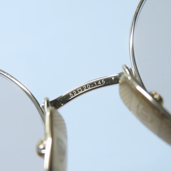 実際に弊社で買取させて頂いたDITA/ディータ BELIEVER/ビリーバー アイウェア/サングラス/メガネフレーム DTX506-52-01 GOLDの画像 7枚目