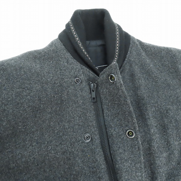 実際に弊社で買取させて頂いたLAD MUSICIAN/ラッドミュージシャン 袖レザー スタジャン 2212-353/44の画像 2枚目