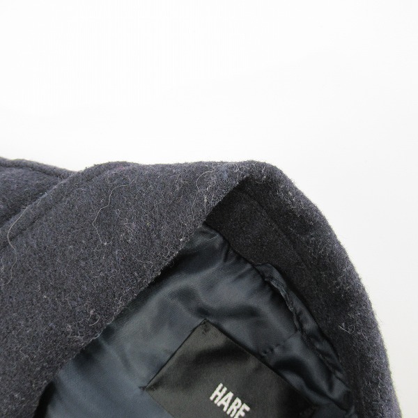 実際に弊社で買取させて頂いたHARE/ハレ 切替 ウール混 チェスターコート HA030042N9 /Sの画像 5枚目