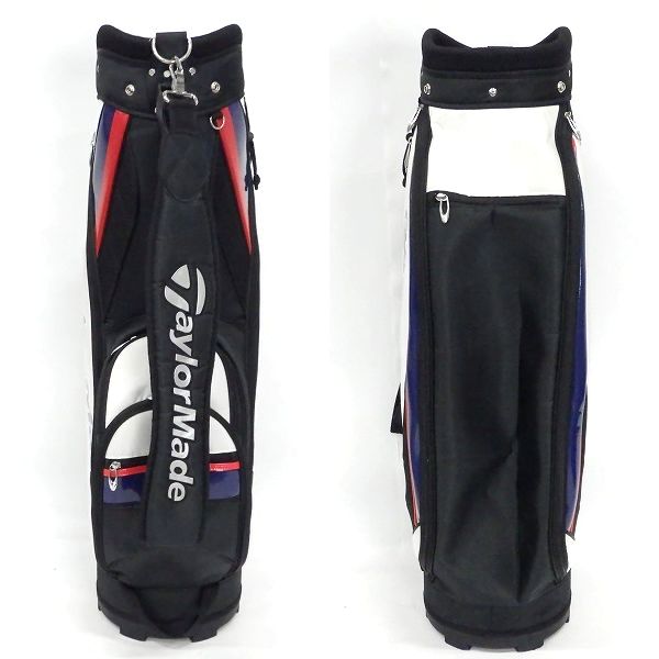 実際に弊社で買取させて頂いたTaylorMade/テーラーメイド ゴルフ CCK76 9型 5分割 キャディバッグ ホワイトｘブラックの画像 2枚目