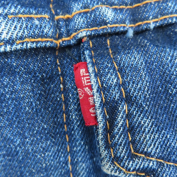 実際に弊社で買取させて頂いたLEVIS/リーバイス ビンテージ デニムジャケット ボタン裏刻印525 ビッグEの画像 3枚目