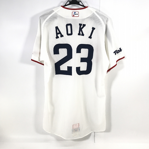 実際に弊社で買取させて頂いたDESCENTE×BEAMS/デサント×ビームス 東京ヤクルトスワローズ #23 青木宣親 プロコレクション ユニフォーム/Oの画像 1枚目