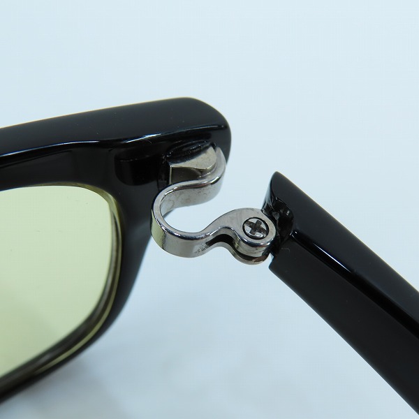 実際に弊社で買取させて頂いた999.9/フォーナインズ フルリム 度入り イエローレンズ アイウエア/メガネフレーム/サングラス NP-61の画像 4枚目