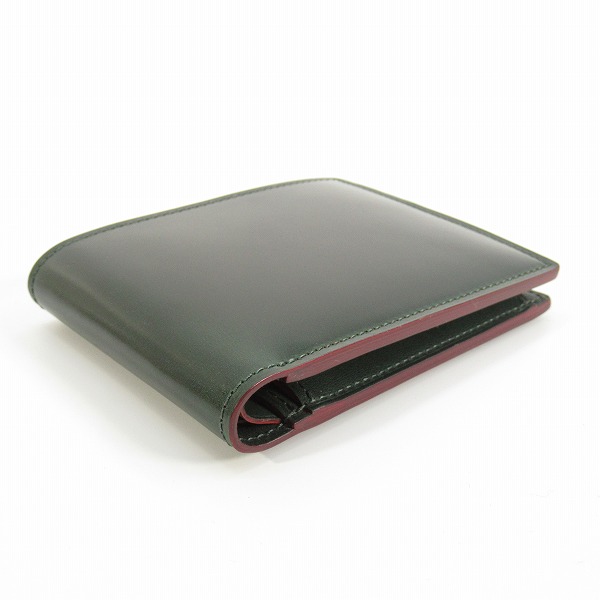 実際に弊社で買取させて頂いたGANZO/ガンゾ 馬革 CORDOVAN R.C. /コードバンアールシー 二つ折り財布 59152の画像 2枚目