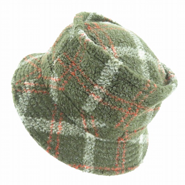 実際に弊社で買取させて頂いたCA4LA/カシラ HALB/ハルプ チェック柄 ハット/帽子の画像 2枚目