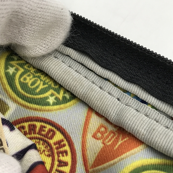 実際に弊社で買取させて頂いたPORTER×BEAMS BOY/ポーター×ビームスボーイ 裏地柄 ミニポーチの画像 6枚目