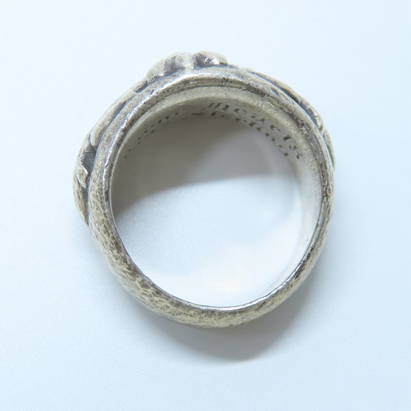 実際に弊社で買取させて頂いたCHROME HEARTS/クロムハーツ FLRL CRS/フローラルクロス リング 18号の画像 5枚目