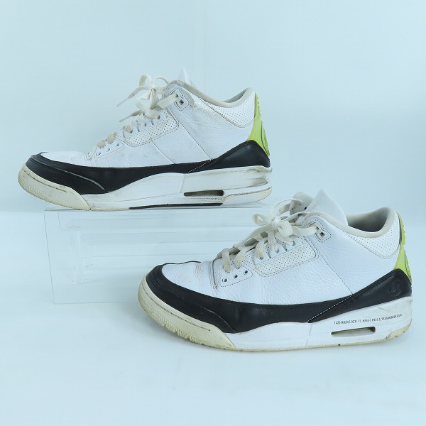 実際に弊社で買取させて頂いたFRAGMENT DESIGN×NIKE/フラグメントデザイン×ナイキ AIR JORDAN 3 エアジョーダン3 DA3595-100/28の画像 3枚目