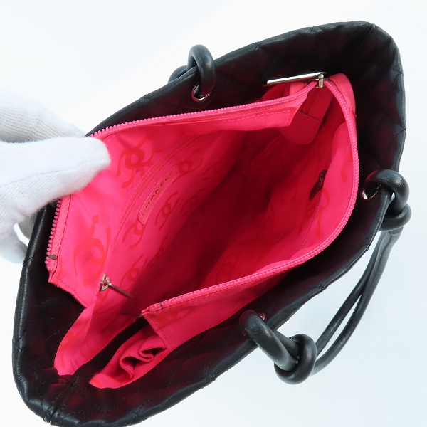 実際に弊社で買取させて頂いたCHANEL/シャネル カンボンライン ミディアムトートの画像 3枚目