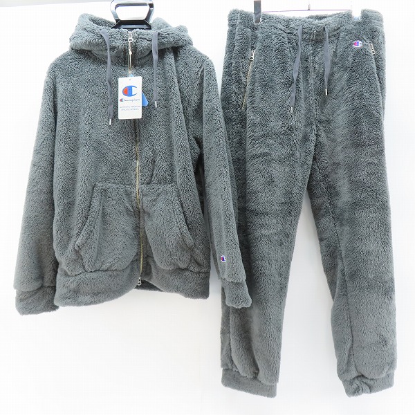 実際に弊社で買取させて頂いた【未使用含む】Champion×FREAK'S STORE/チャンピオン 別注SHERPA FLEECE SETUP/シェルパフリース セットアップ/L