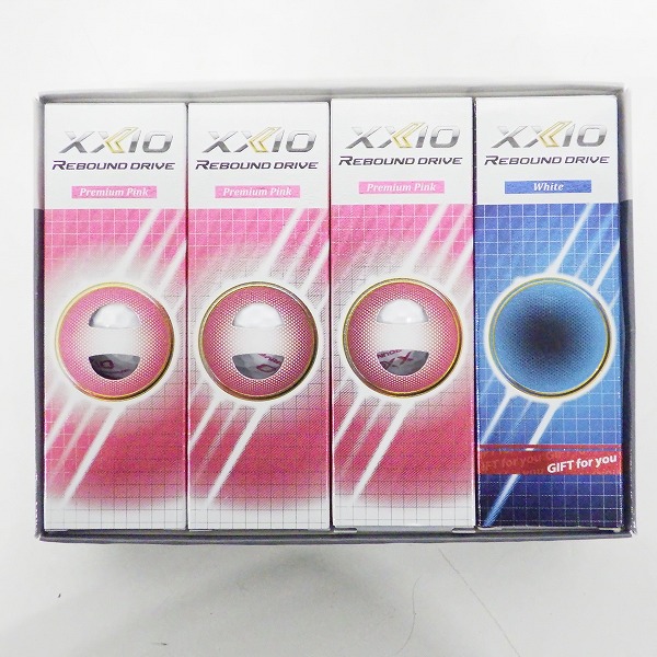 実際に弊社で買取させて頂いた【未使用】DUNLOP/ダンロップ XXIO/ゼクシオ REBOUND DRIVE/リバウンド ドライブ ゴルフボール 計1ダース