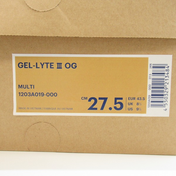 実際に弊社で買取させて頂いたasics×ATMOS/アシックス×アトモス GEL LYTE 3/ゲルライト3 ショーン・ウェザースプーン 1203A019-000 /27.5の画像 8枚目