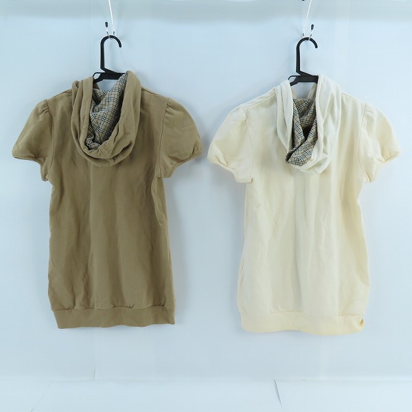 実際に弊社で買取させて頂いたBURBERRY LONDON BLUE LABEL/バーバリーロンドン ブルーレーベル ジップパーカー E1P55-387-02/E1P55-387-45/38 2点セットの画像 1枚目