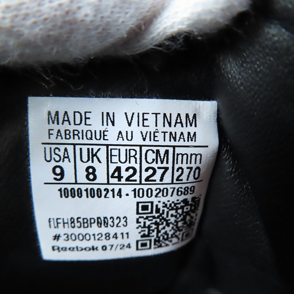 実際に弊社で買取させて頂いたNEEDLES×Reebok/ニードルス×リーボック INSTAPUMP FURY 94/インスタポンプフューリー "Black"  100207689/27の画像 5枚目