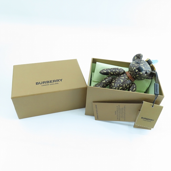 実際に弊社で買取させて頂いたBURBERRY/バーバリー トーマスベア チャーム イン モノグラムプリント レザー 8019064 の画像 9枚目