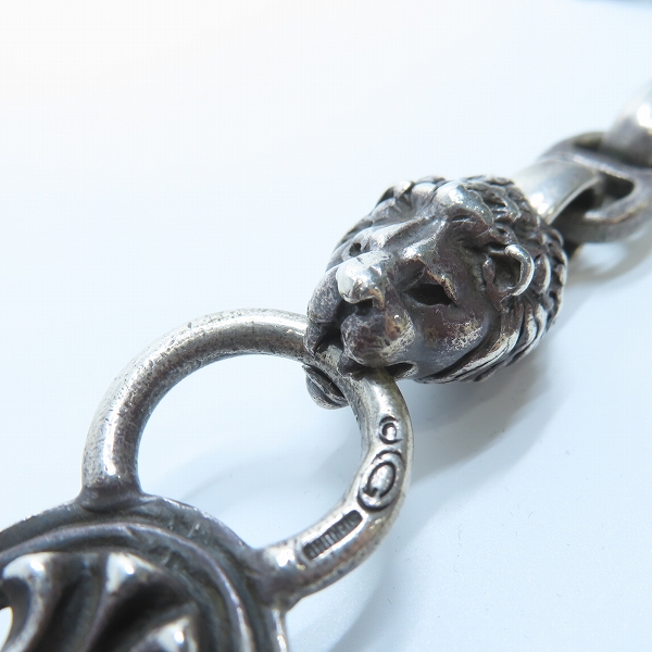 実際に弊社で買取させて頂いたGabor/ガボール スカルプテッド オーバルw/クラウンキーパー w/2ライオン オールスムースアンカー&HWOリンクウォレットチェーンの画像 2枚目